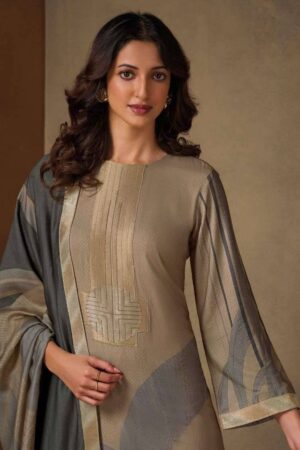 My Fashion Road Omtex Nazrana Digital Printed Pashmina Jacquard Suit | 8431 – D