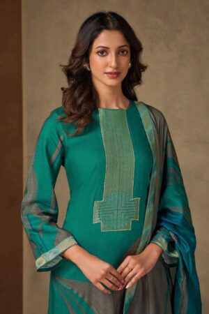 My Fashion Road Omtex Nazrana Digital Printed Pashmina Jacquard Suit | 8431 – C