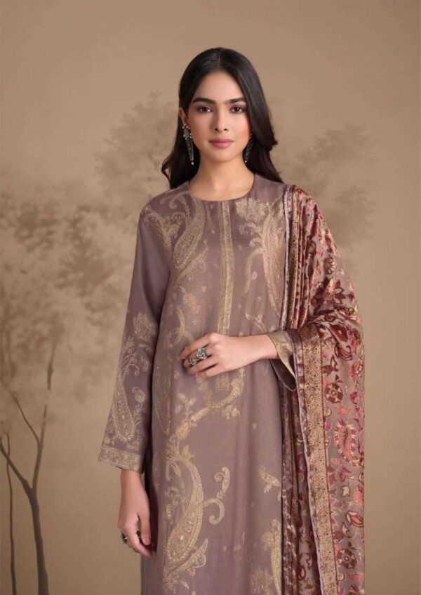 My Fashion Road Omtex Sumaq Fancy Pure Pashmina Jacquard Suit | 8821- A