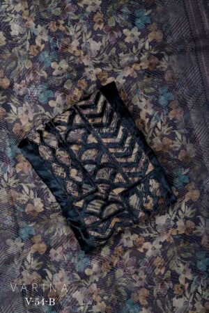 My Fashion Road Omtex Varina V 54 Exclusive Pure Velvet Suit | V54B