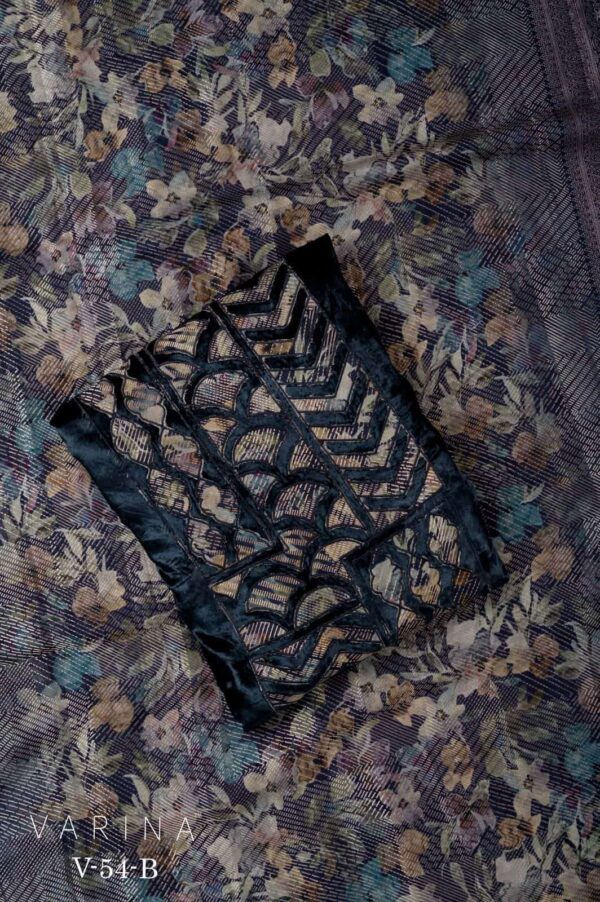 My Fashion Road Omtex Varina V 54 Exclusive Pure Velvet Suit | V54B