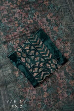 My Fashion Road Omtex Varina V 54 Exclusive Pure Velvet Suit | V54C