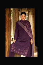 My Fashion Road Varsha A Winter Serenade Designer Embroidery Work Pashmina Suit | AWS – 02