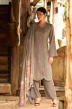 My Fashion Road Varsha A Winter Serenade Designer Embroidery Work Pashmina Suit | AWS – 04