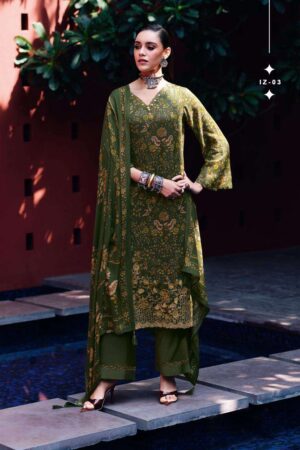 My Fashion Road Varsha Izel Fancy Viscose Pashmina Winter Suit | IZ – 03