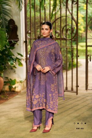 My Fashion Road Varsha Kalakaari Winter Collection Pashmina Suit | KK – 05