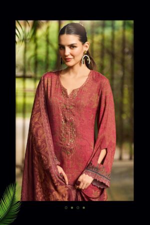 My Fashion Road Varsha Kalakaari Winter Collection Pashmina Suit | KK – 04