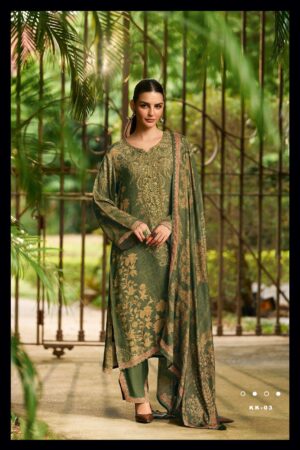 My Fashion Road Varsha Kalakaari Winter Collection Pashmina Suit | KK – 03