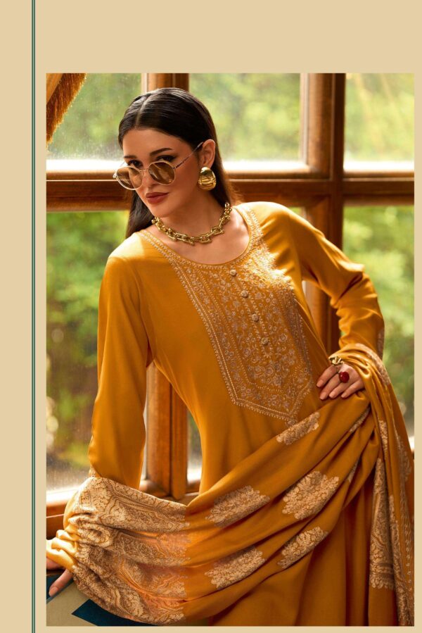My Fashion Road Varsha Mandarin Winter Collection Fancy Pashmina Suit | MN – 01
