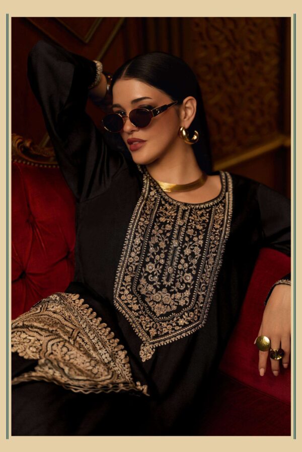 My Fashion Road Varsha Mandarin Winter Collection Fancy Pashmina Suit | MN – 04