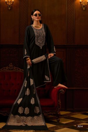 My Fashion Road Varsha Mandarin Winter Collection Fancy Pashmina Suit | MN – 04