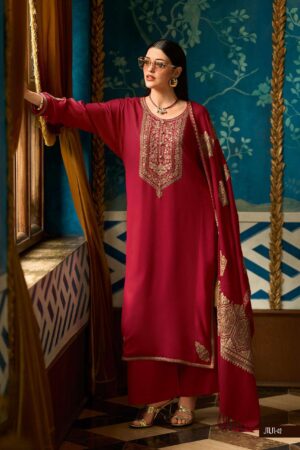 My Fashion Road Varsha Mandarin Winter Collection Fancy Pashmina Suit | MN – 02