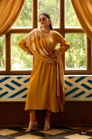 My Fashion Road Varsha Mandarin Winter Collection Fancy Pashmina Suit | MN – 01