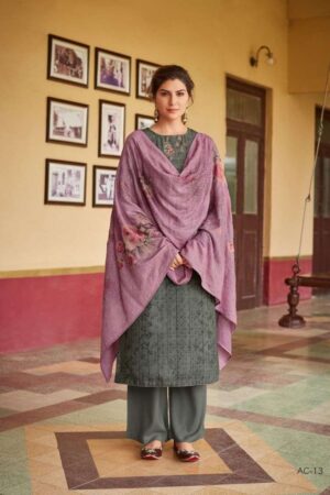 My Fashion Road Varsha Ehrum Aricia Winter Collection Excluisve Pashmina Suit | AC – 13