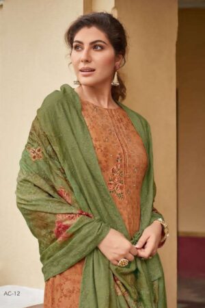 My Fashion Road Varsha Ehrum Aricia Winter Collection Excluisve Pashmina Suit | AC – 12