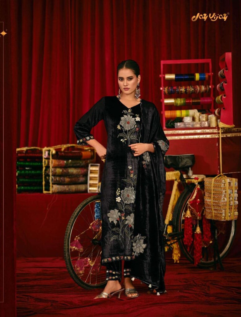 My Fashion Road Jay Vijay Saugat Velvet Partywear Style Velvet Designer Suit | 10603