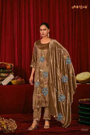 My Fashion Road Jay Vijay Saugat Velvet Partywear Style Velvet Designer Suit | 10604