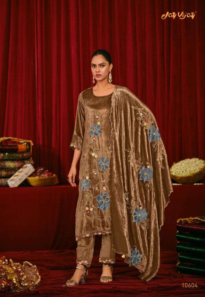My Fashion Road Jay Vijay Saugat Velvet Partywear Style Velvet Designer Suit | 10604