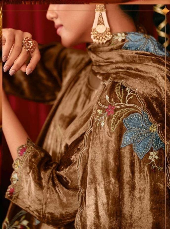 My Fashion Road Jay Vijay Saugat Velvet Partywear Style Velvet Designer Suit | 10604