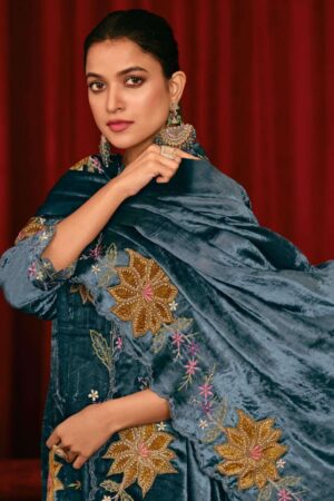 My Fashion Road Jay Vijay Saugat Velvet Partywear Style Velvet Designer Suit | 10605