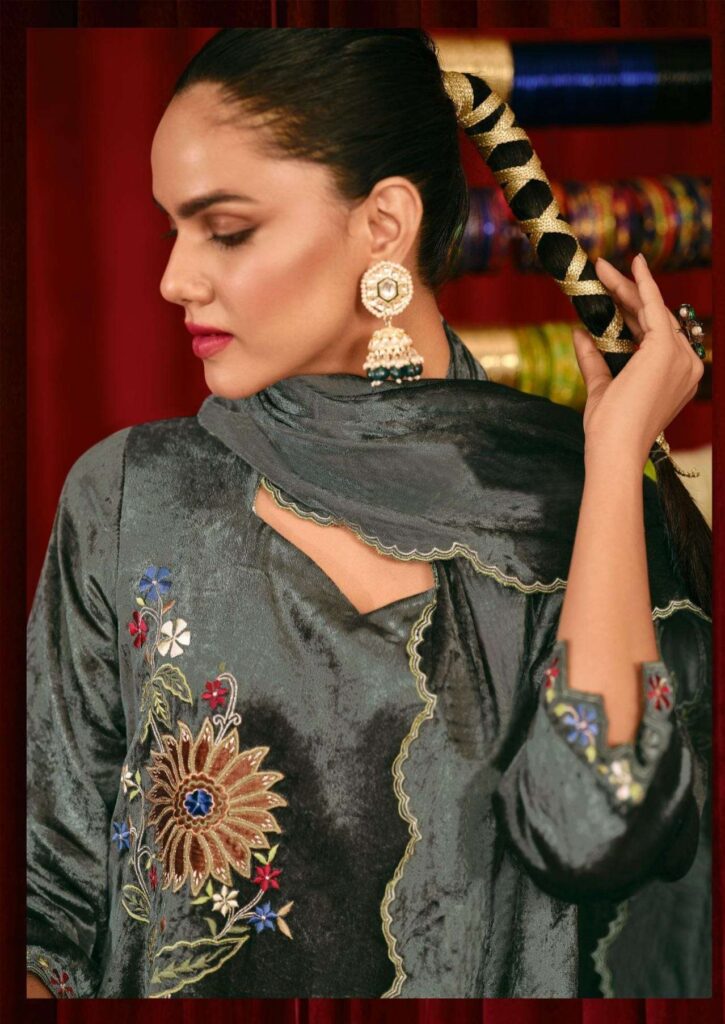 My Fashion Road Jay Vijay Saugat Velvet Partywear Style Velvet Designer Suit | 10606