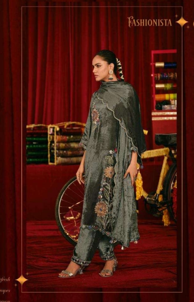 My Fashion Road Jay Vijay Saugat Velvet Partywear Style Velvet Designer Suit | 10606