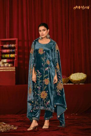 My Fashion Road Jay Vijay Saugat Velvet Partywear Style Velvet Designer Suit | 10605