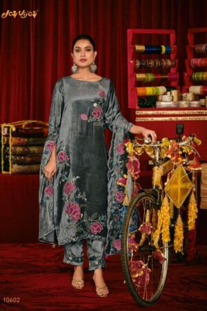 My Fashion Road Jay Vijay Saugat Velvet Partywear Style Velvet Designer Suit | 10602