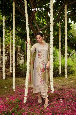 My Fashion Road Jay Vijay Hits Of Gul Mohr Exclusive Jacquard Design Suit | 9521