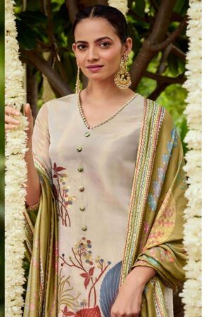 My Fashion Road Jay Vijay Hits Of Gul Mohr Exclusive Jacquard Design Suit | 9521