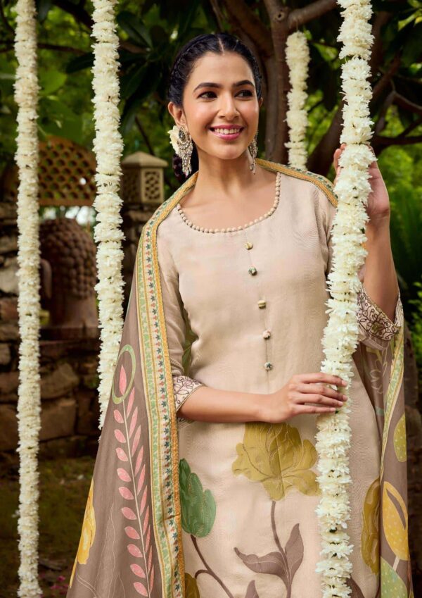 My Fashion Road Jay Vijay Hits Of Gul Mohr Exclusive Jacquard Design Suit | 9526