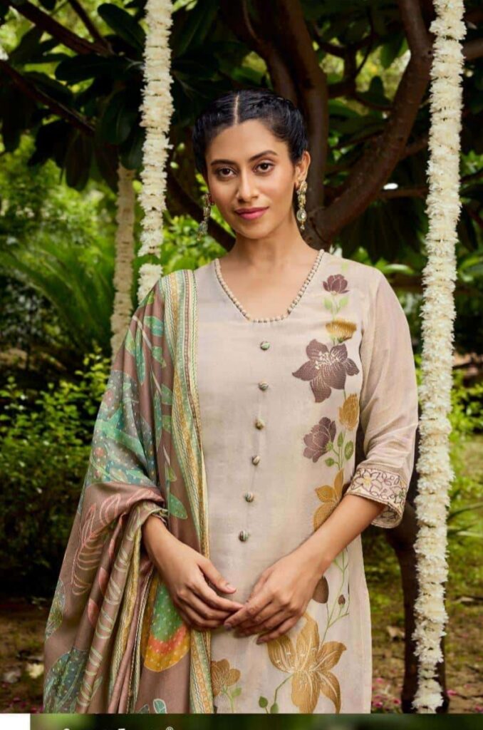 My Fashion Road Jay Vijay Hits Of Gul Mohr Exclusive Jacquard Design Suit | 9524