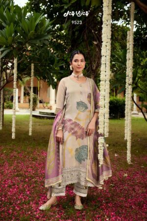 My Fashion Road Jay Vijay Hits Of Gul Mohr Exclusive Jacquard Design Suit | 9523