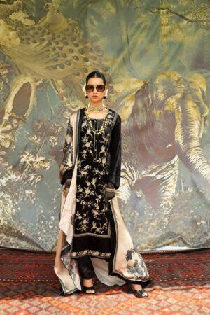 My Fashion Road Naariti Velvet Winter Unstitched Collection Ladies Suit – D