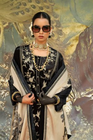 My Fashion Road Naariti Velvet Winter Unstitched Collection Ladies Suit – D