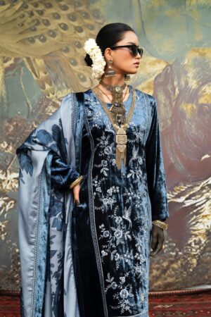 My Fashion Road Naariti Velvet Winter Unstitched Collection Ladies Suit – B