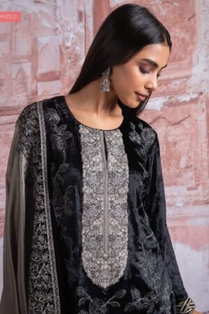 My Fashion Road Naariti Velvet Winter Unstitched Collection Ladies Suit – G