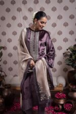 My Fashion Road Naariti Velvet Winter Unstitched Collection Ladies Suit – H