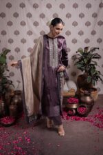 My Fashion Road Naariti Velvet Winter Unstitched Collection Ladies Suit – H