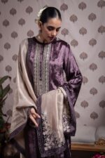My Fashion Road Naariti Velvet Winter Unstitched Collection Ladies Suit – H