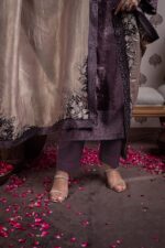 My Fashion Road Naariti Velvet Winter Unstitched Collection Ladies Suit – H