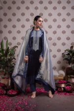 My Fashion Road Naariti Velvet Winter Unstitched Collection Ladies Suit – I