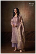 My Fashion Road Ganga Fashion Arelia Pure Bemberg Silk Designer Suit | S4025 – A