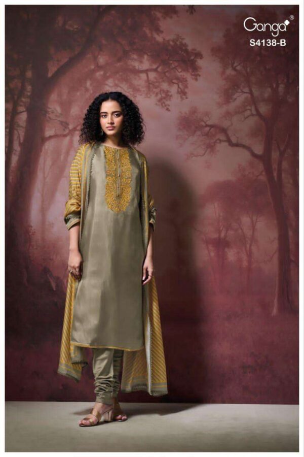 My Fashion Road Ganga Fashion Ashael Premium Designs Ladies Suit | S4138 – B