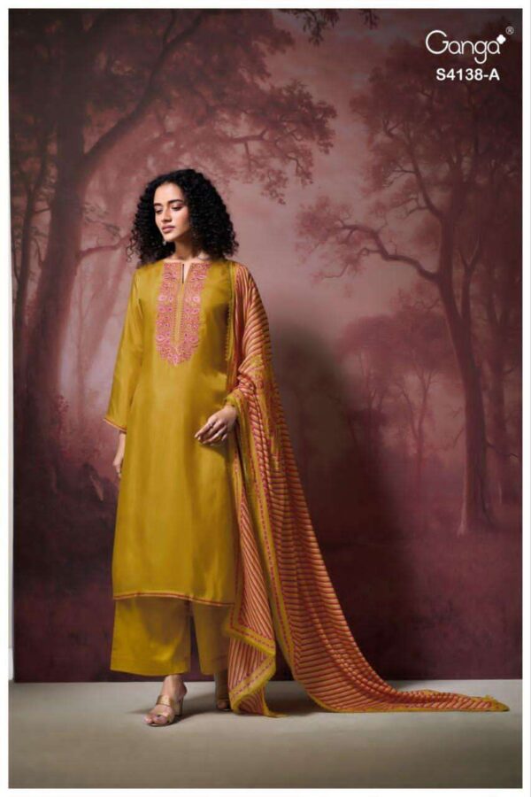 My Fashion Road Ganga Fashion Ashael Premium Designs Ladies Suit | S4138 – A