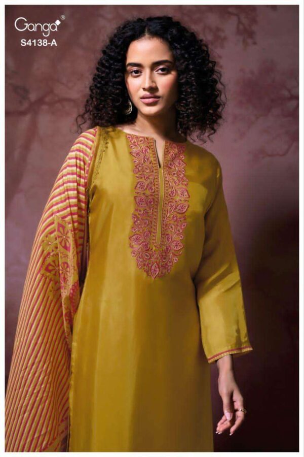 My Fashion Road Ganga Fashion Ashael Premium Designs Ladies Suit | S4138 – A