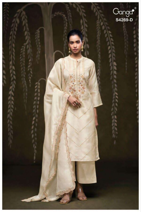 My Fashion Road Ganga Fashion Cazra Premium Designs Ladies Suit | S4269 – D