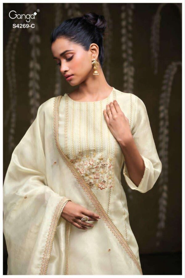 My Fashion Road Ganga Fashion Cazra Premium Designs Ladies Suit | S4269 – C