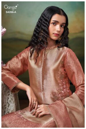 My Fashion Road Ganga Fashion Haniya Pure Bemberg Silk Latest Suit | S4266 – A