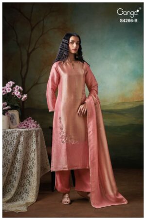 My Fashion Road Ganga Fashion Haniya Pure Bemberg Silk Latest Suit | S4266 – B